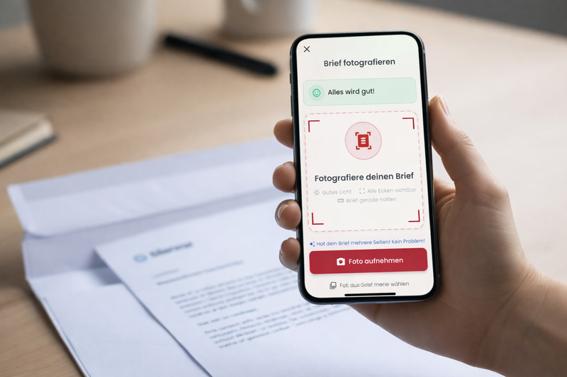 Brief scannen mit der App
